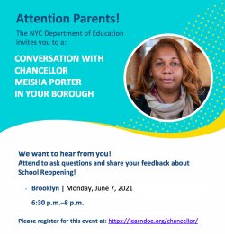 Chancellor Meisha Porter Invite, June 7th